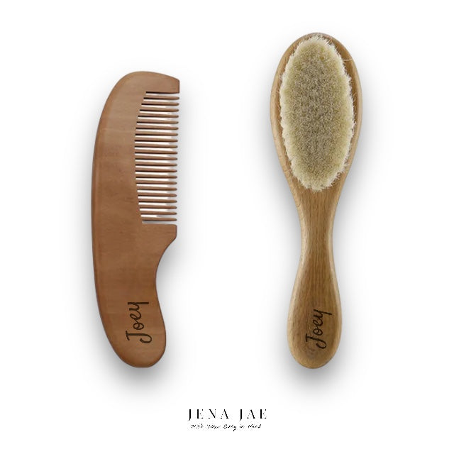 Custom Name Baby Brush and Comb Set