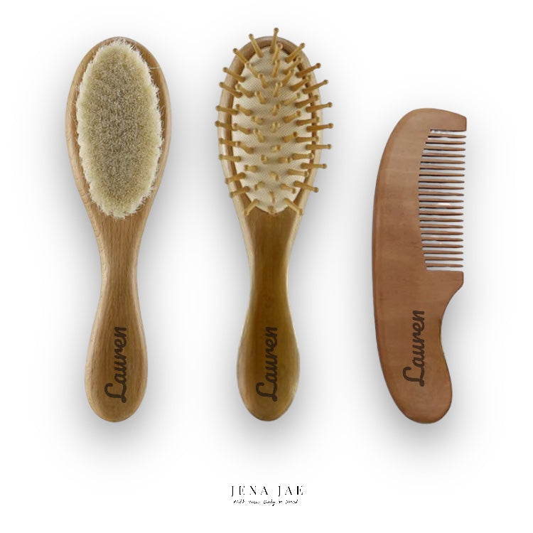 Custom Name Baby Brush and Comb Set