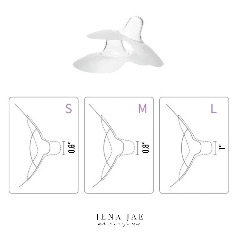 2Pcs Silicone Breastfeeding Nipple Shields