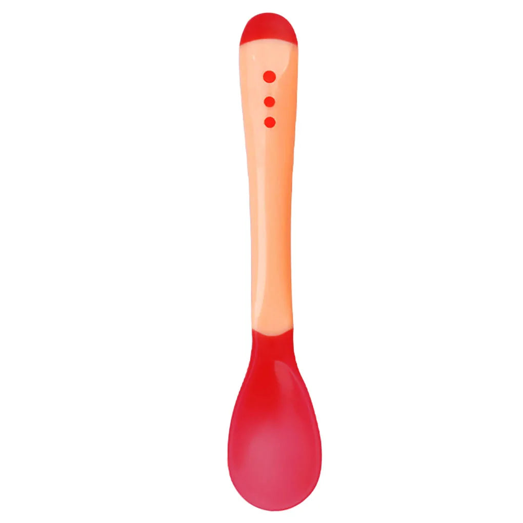 3-Piece Heat-Sensing Baby spoon/spork Utensil Set