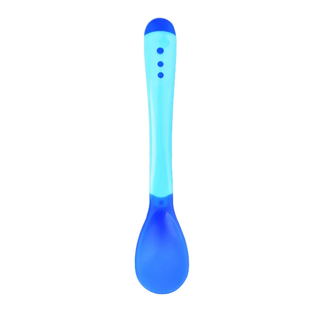 3-Piece Heat-Sensing Baby spoon/spork Utensil Set