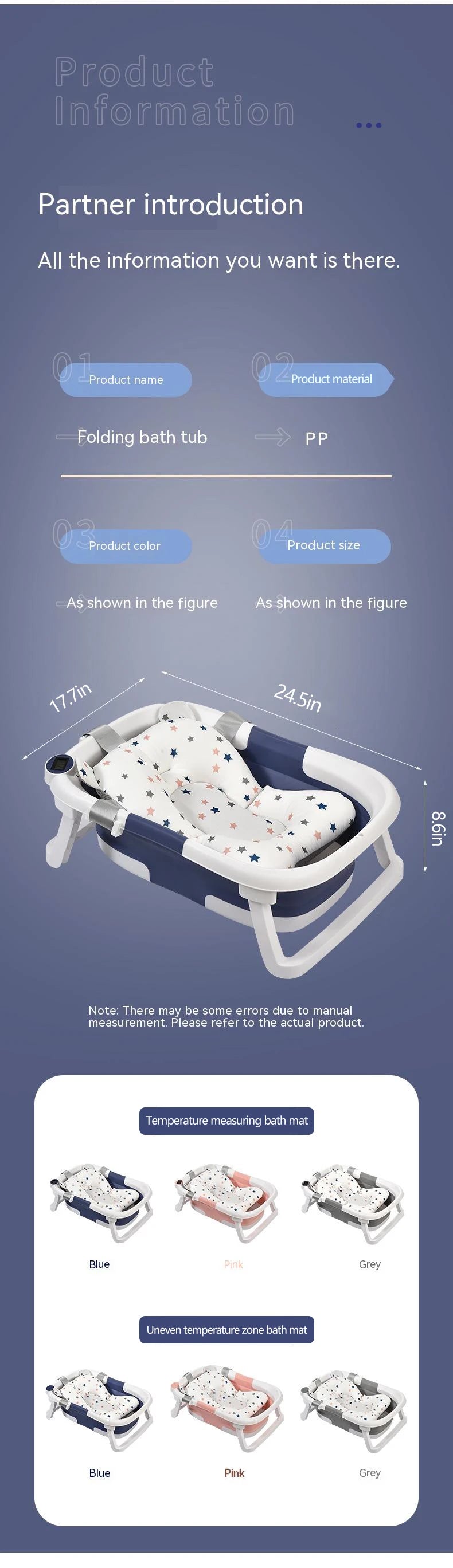 Foldable Baby Bathtub