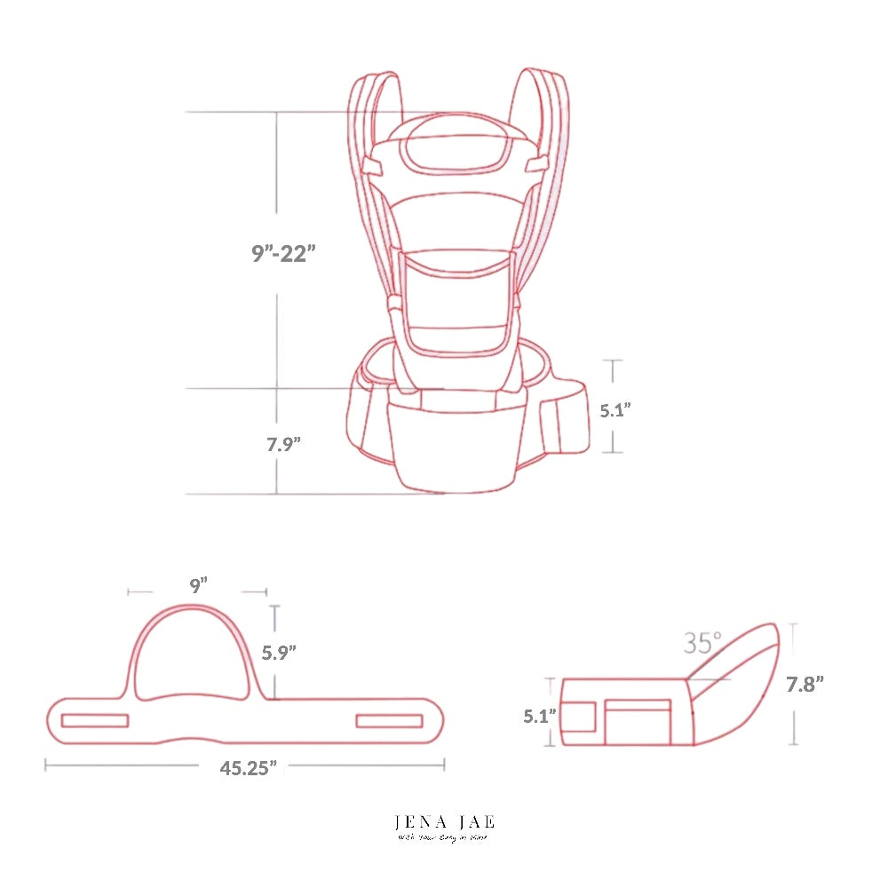 Ergonomic 3 in 1 Baby Carrier Front Pack