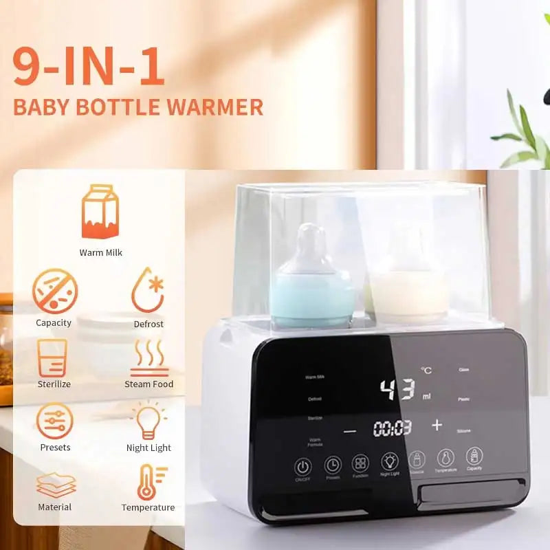 Multifunctional Baby Double Bottle Warmer and Sterilizer